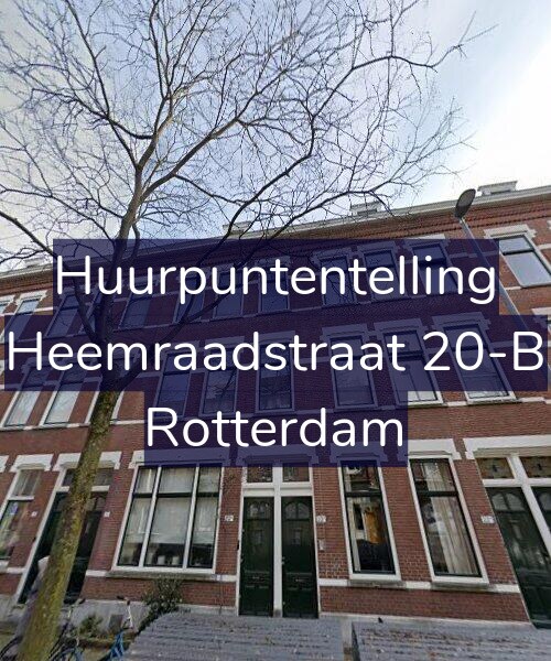 Foto gevel Huurpuntentelling voor Heemraadstraat 20-B, Rotterdam