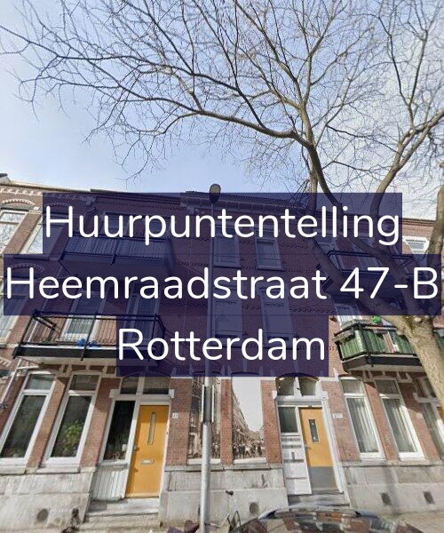 Foto gevel Huurpuntentelling voor Heemraadstraat 47-B, Rotterdam