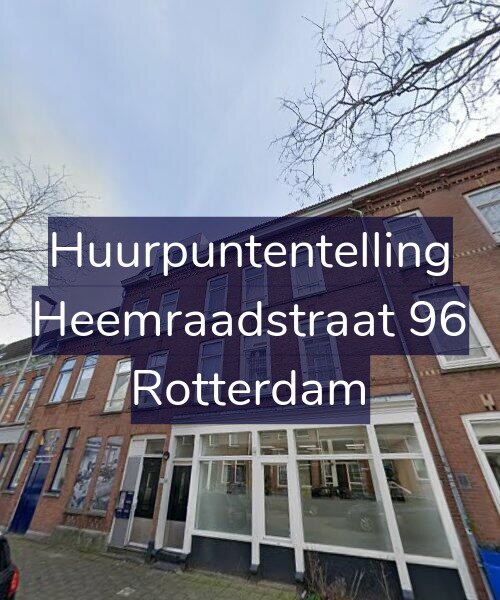 Foto gevel Huurpuntentelling voor Heemraadstraat 96, Rotterdam