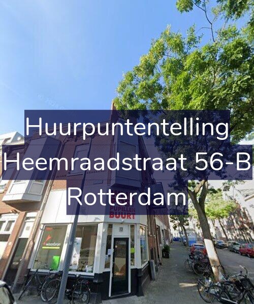 Foto gevel Huurpuntentelling voor Heemraadstraat 56-B, Rotterdam