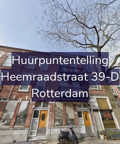 Foto gevel Huurpuntentelling voor Heemraadstraat 39-D, Rotterdam