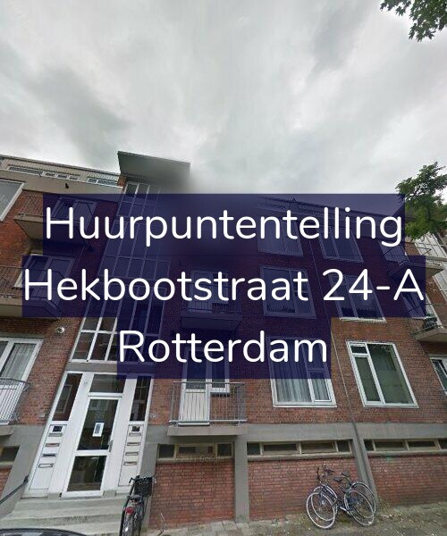 Foto gevel Huurpuntentelling voor Hekbootstraat 24-A, Rotterdam