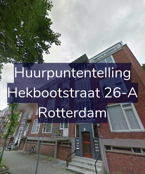 Foto gevel Huurpuntentelling voor Hekbootstraat 26-A, Rotterdam