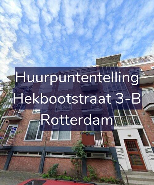 Foto gevel Huurpuntentelling voor Hekbootstraat 3-B, Rotterdam