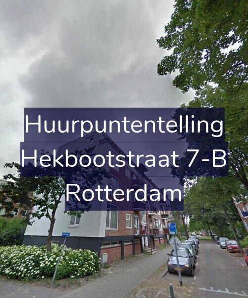 Foto gevel Huurpuntentelling voor Hekbootstraat 7-B, Rotterdam