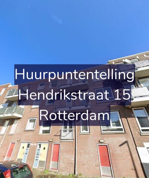 Foto gevel Huurpuntentelling voor Hendrikstraat 15, Rotterdam