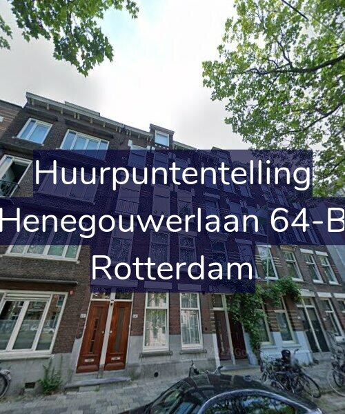 Foto gevel Huurpuntentelling voor Henegouwerlaan 64-B, Rotterdam