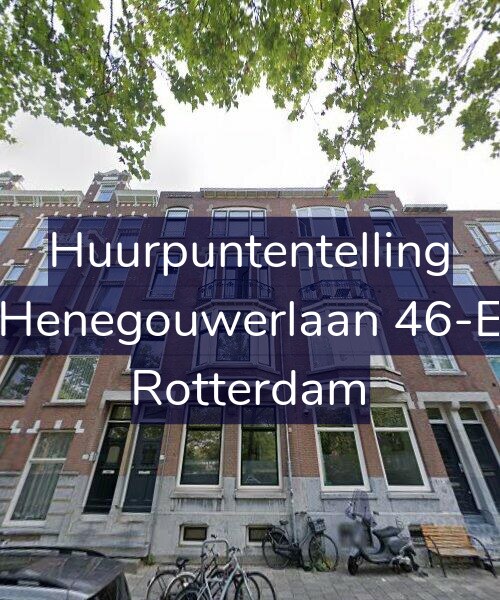 Foto gevel Huurpuntentelling voor Henegouwerlaan 46-E, Rotterdam