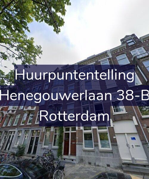 Foto gevel Huurpuntentelling voor Henegouwerlaan 38-B, Rotterdam