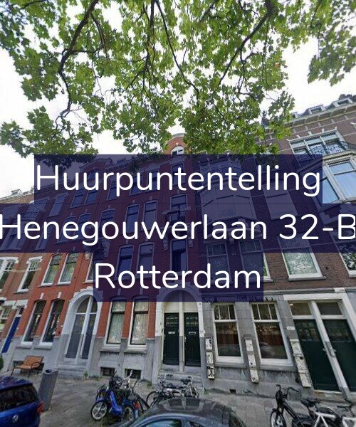 Foto gevel Huurpuntentelling voor Henegouwerlaan 32-B, Rotterdam