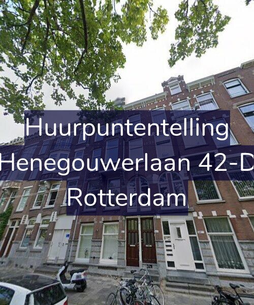 Foto gevel Huurpuntentelling voor Henegouwerlaan 42-D, Rotterdam
