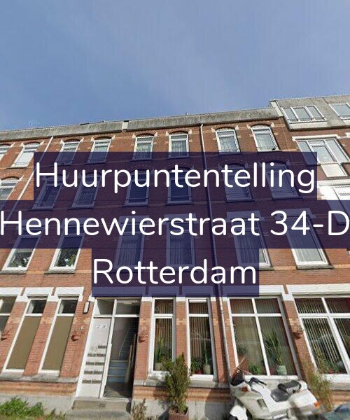 Foto gevel Huurpuntentelling voor Hennewierstraat 34-D, Rotterdam