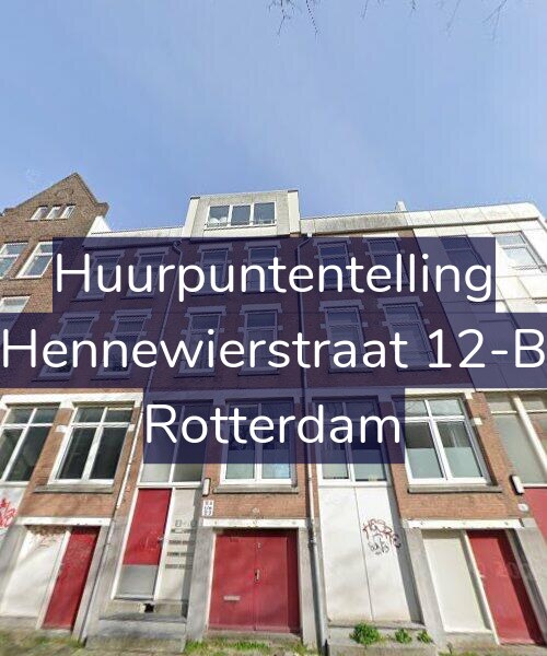 Foto gevel Huurpuntentelling voor Hennewierstraat 12-B, Rotterdam