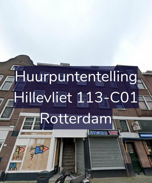 Foto gevel Huurpuntentelling voor Hillevliet 113-C01, Rotterdam