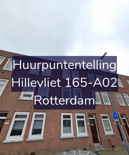 Foto gevel Huurpuntentelling voor Hillevliet 165-A02, Rotterdam
