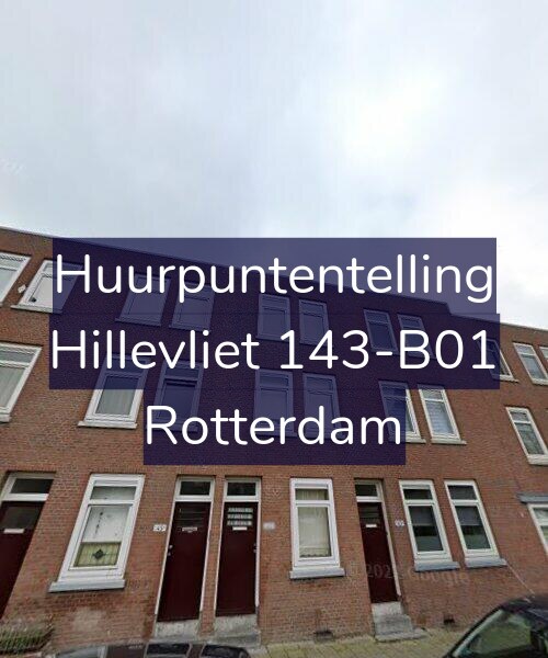 Foto gevel Huurpuntentelling voor Hillevliet 143-B01, Rotterdam