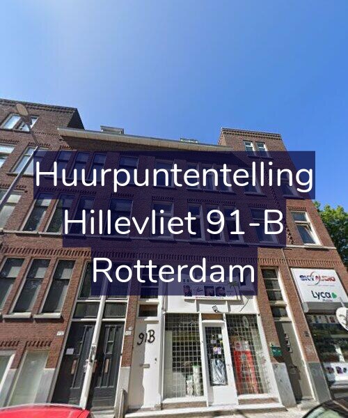 Foto gevel Huurpuntentelling voor Hillevliet 91-B, Rotterdam