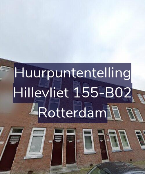 Foto gevel Huurpuntentelling voor Hillevliet 155-B02, Rotterdam