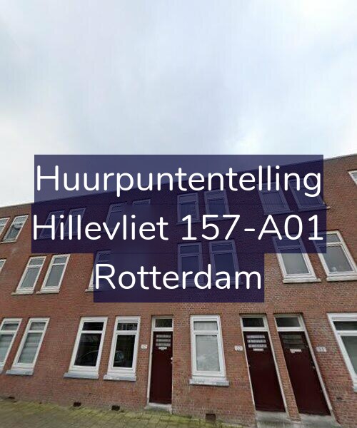 Foto gevel Huurpuntentelling voor Hillevliet 157-A01, Rotterdam