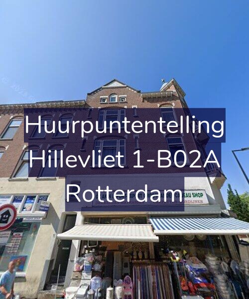 Foto gevel Huurpuntentelling voor Hillevliet 1-B02A, Rotterdam