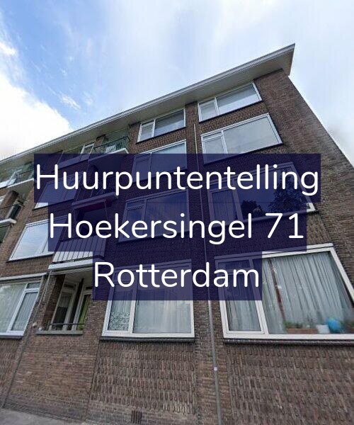 Foto gevel Huurpuntentelling voor Hoekersingel 71, Rotterdam