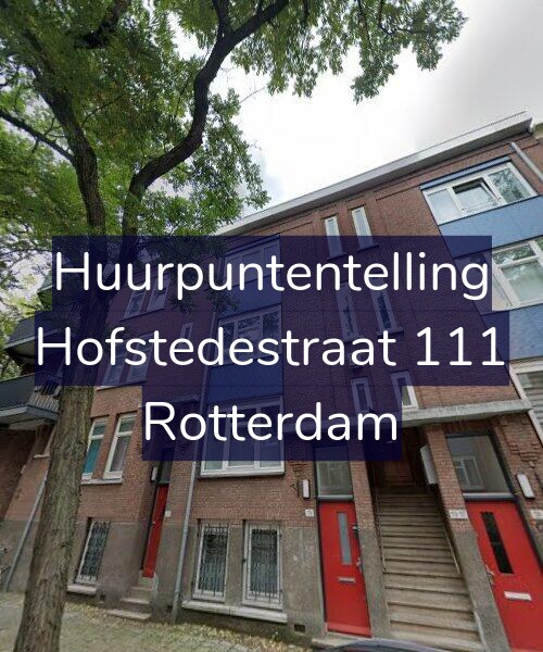 Foto gevel Huurpuntentelling voor Hofstedestraat 111, Rotterdam