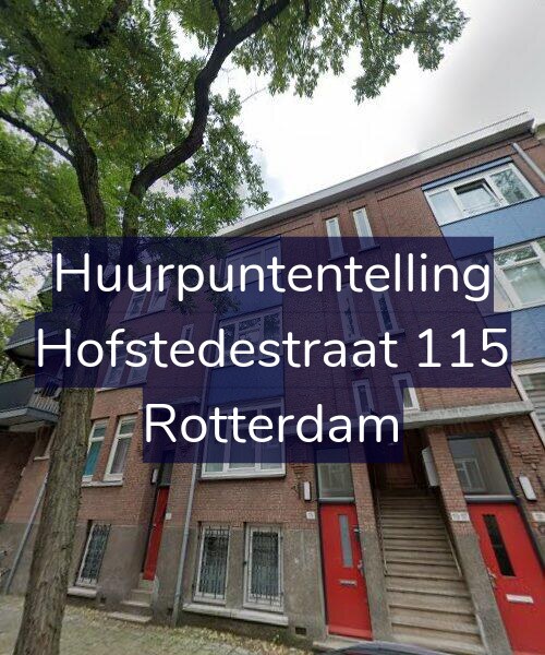 Foto gevel Huurpuntentelling voor Hofstedestraat 115, Rotterdam
