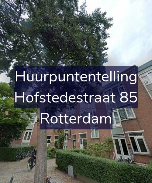 Foto gevel Huurpuntentelling voor Hofstedestraat 85, Rotterdam