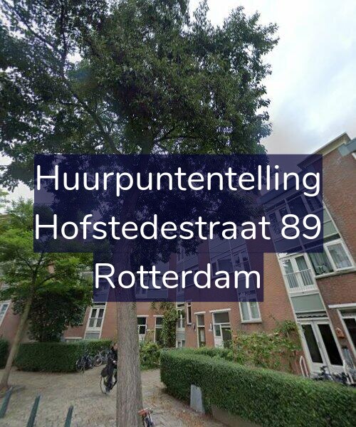 Foto gevel Huurpuntentelling voor Hofstedestraat 89, Rotterdam