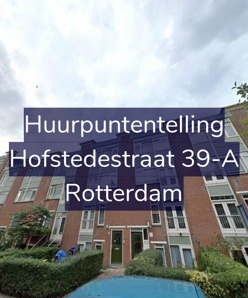 Foto gevel Huurpuntentelling voor Hofstedestraat 39-A, Rotterdam