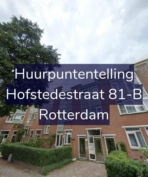 Foto gevel Huurpuntentelling voor Hofstedestraat 81-B, Rotterdam