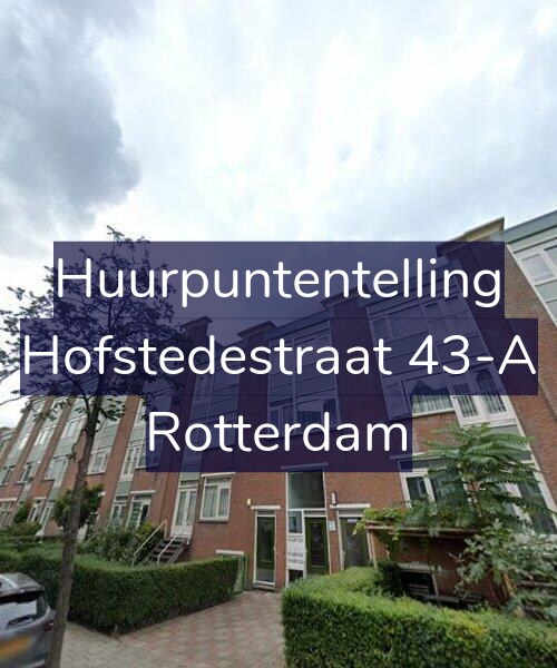 Foto gevel Huurpuntentelling voor Hofstedestraat 43-A, Rotterdam