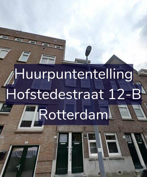 Foto gevel Huurpuntentelling voor Hofstedestraat 12-B, Rotterdam