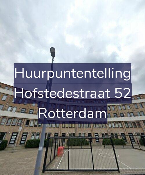 Foto gevel Huurpuntentelling voor Hofstedestraat 52, Rotterdam
