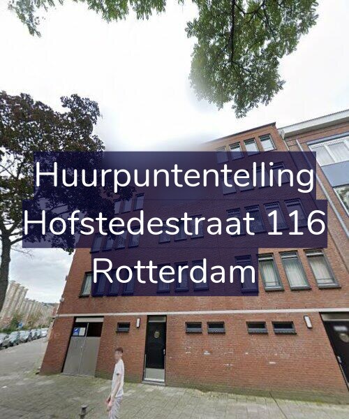 Foto gevel Huurpuntentelling voor Hofstedestraat 116, Rotterdam