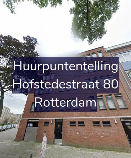 Foto gevel Huurpuntentelling voor Hofstedestraat 80, Rotterdam