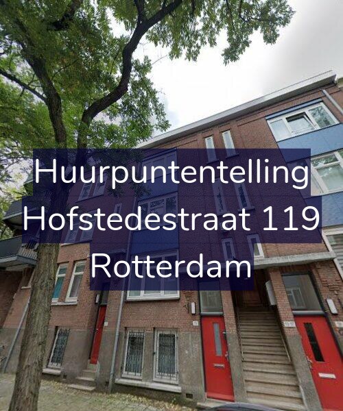 Foto gevel Huurpuntentelling voor Hofstedestraat 119, Rotterdam