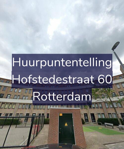 Foto gevel Huurpuntentelling voor Hofstedestraat 60, Rotterdam