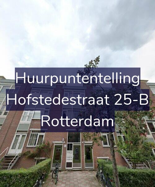 Foto gevel Huurpuntentelling voor Hofstedestraat 25-B, Rotterdam