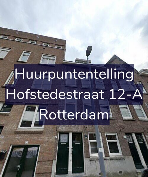 Foto gevel Huurpuntentelling voor Hofstedestraat 12-A, Rotterdam