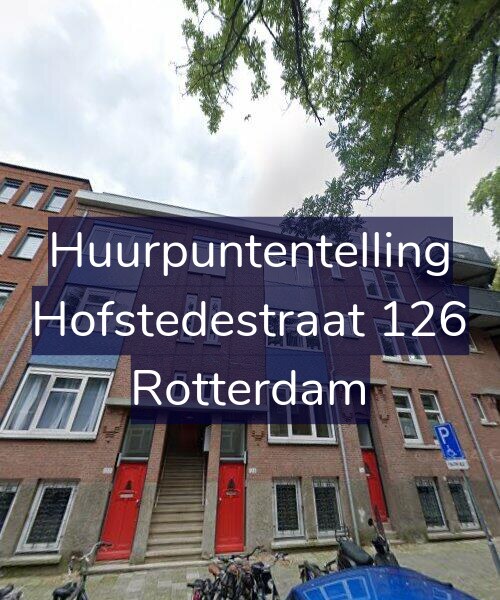 Foto gevel Huurpuntentelling voor Hofstedestraat 126, Rotterdam