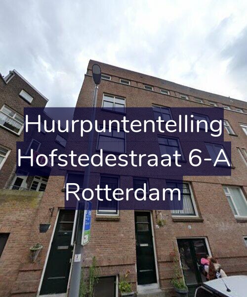 Foto gevel Huurpuntentelling voor Hofstedestraat 6-A, Rotterdam