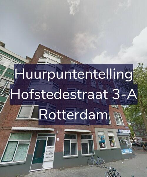 Foto gevel Huurpuntentelling voor Hofstedestraat 3-A, Rotterdam