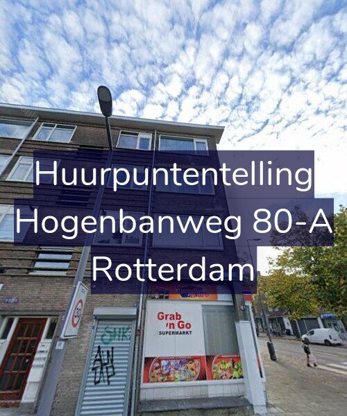 Foto gevel Huurpuntentelling voor Hogenbanweg 80-A, Rotterdam