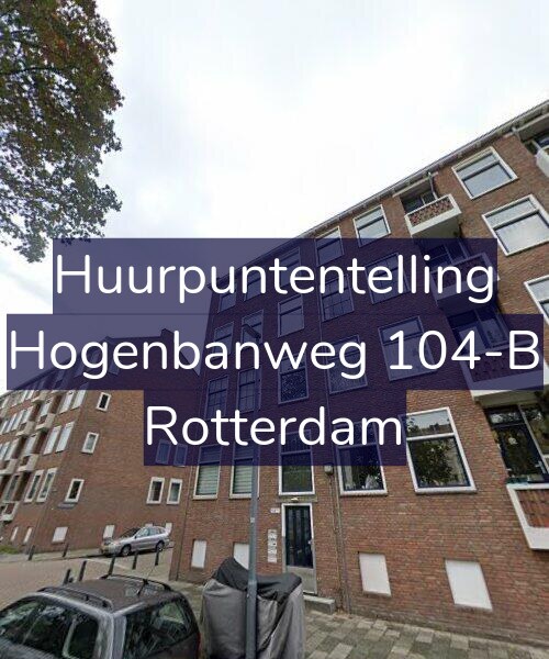Foto gevel Huurpuntentelling voor Hogenbanweg 104-B, Rotterdam