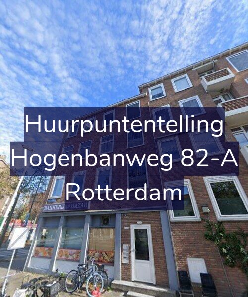Foto gevel Huurpuntentelling voor Hogenbanweg 82-A, Rotterdam
