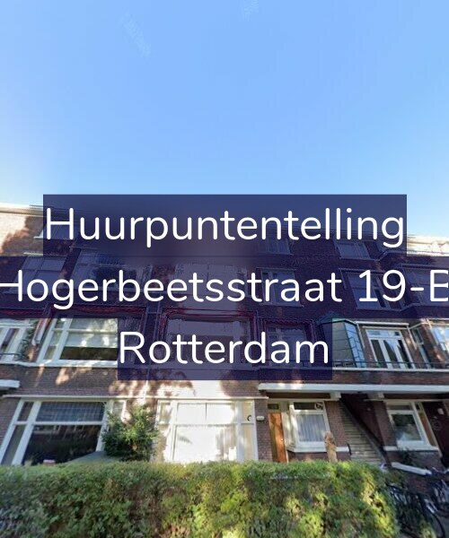 Foto gevel Huurpuntentelling voor Hogerbeetsstraat 19-B, Rotterdam