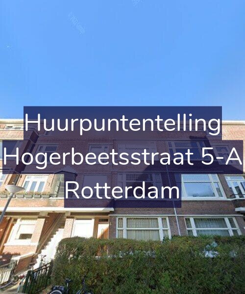Foto gevel Huurpuntentelling voor Hogerbeetsstraat 5-A, Rotterdam