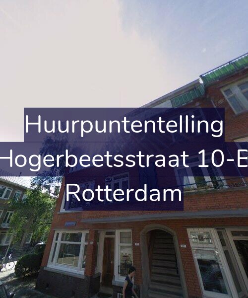Foto gevel Huurpuntentelling voor Hogerbeetsstraat 10-B, Rotterdam