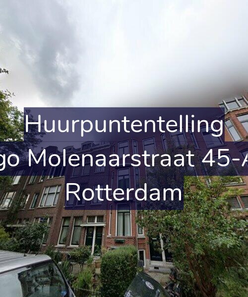 Foto gevel Huurpuntentelling voor Hugo Molenaarstraat 45-A02, Rotterdam